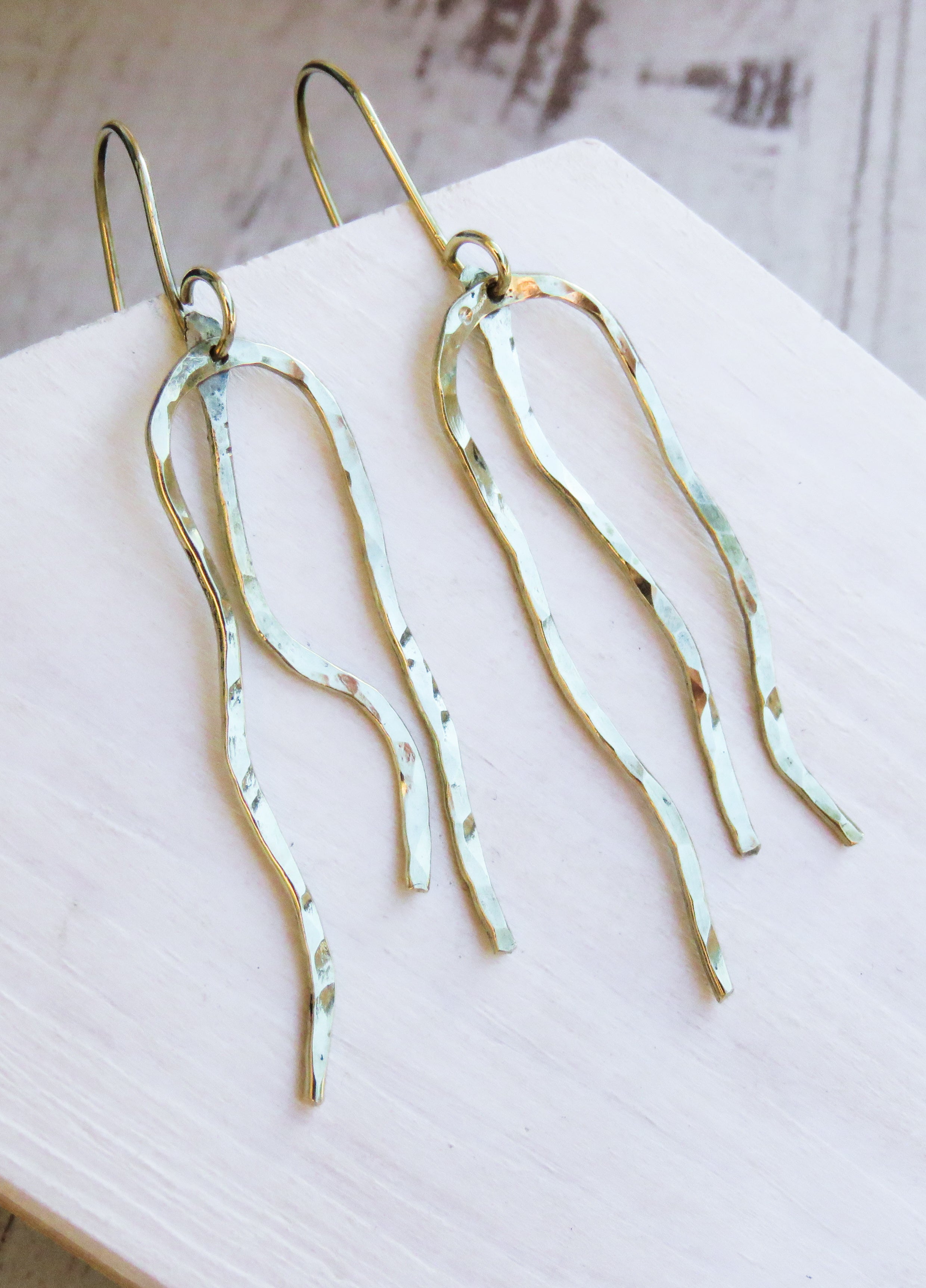 Pendientes Posidonia oro 9k