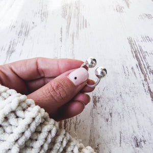 Anillo bolas plata