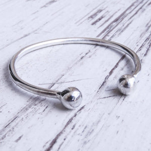 Brazalete bolas plata de ley