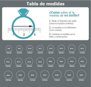 Anillo bolas de plata