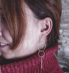 Pendiente BOHEMIAN REBEL MINI plata